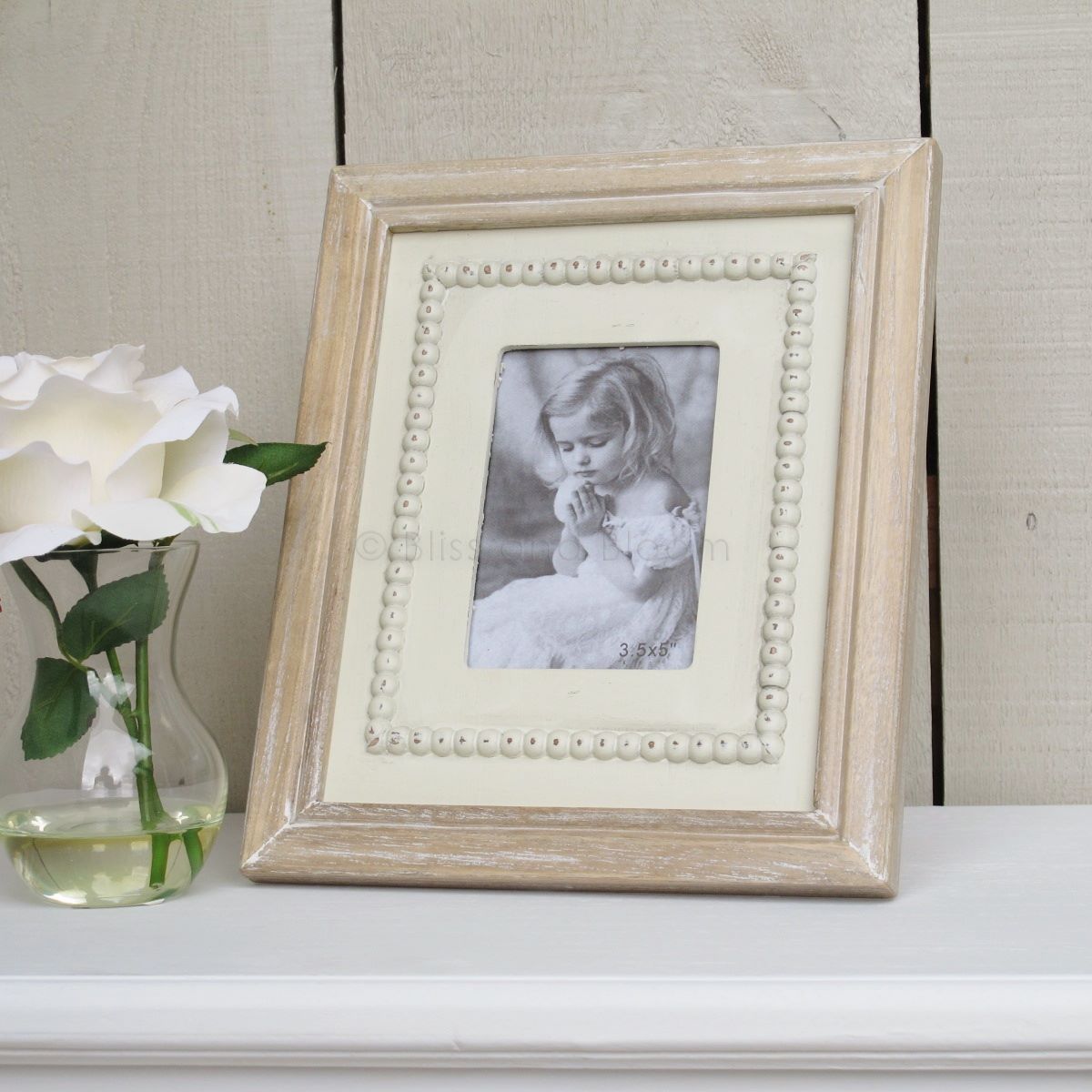 Cream Wooden Picture Frame Bliss and Bloom